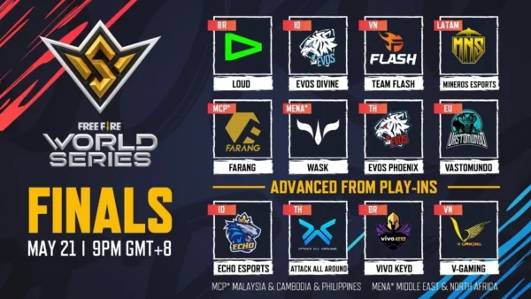 فريق WASK المغربي يسعى للفوز بنهائيات Free Fire World Series 2022 في سنغافورة