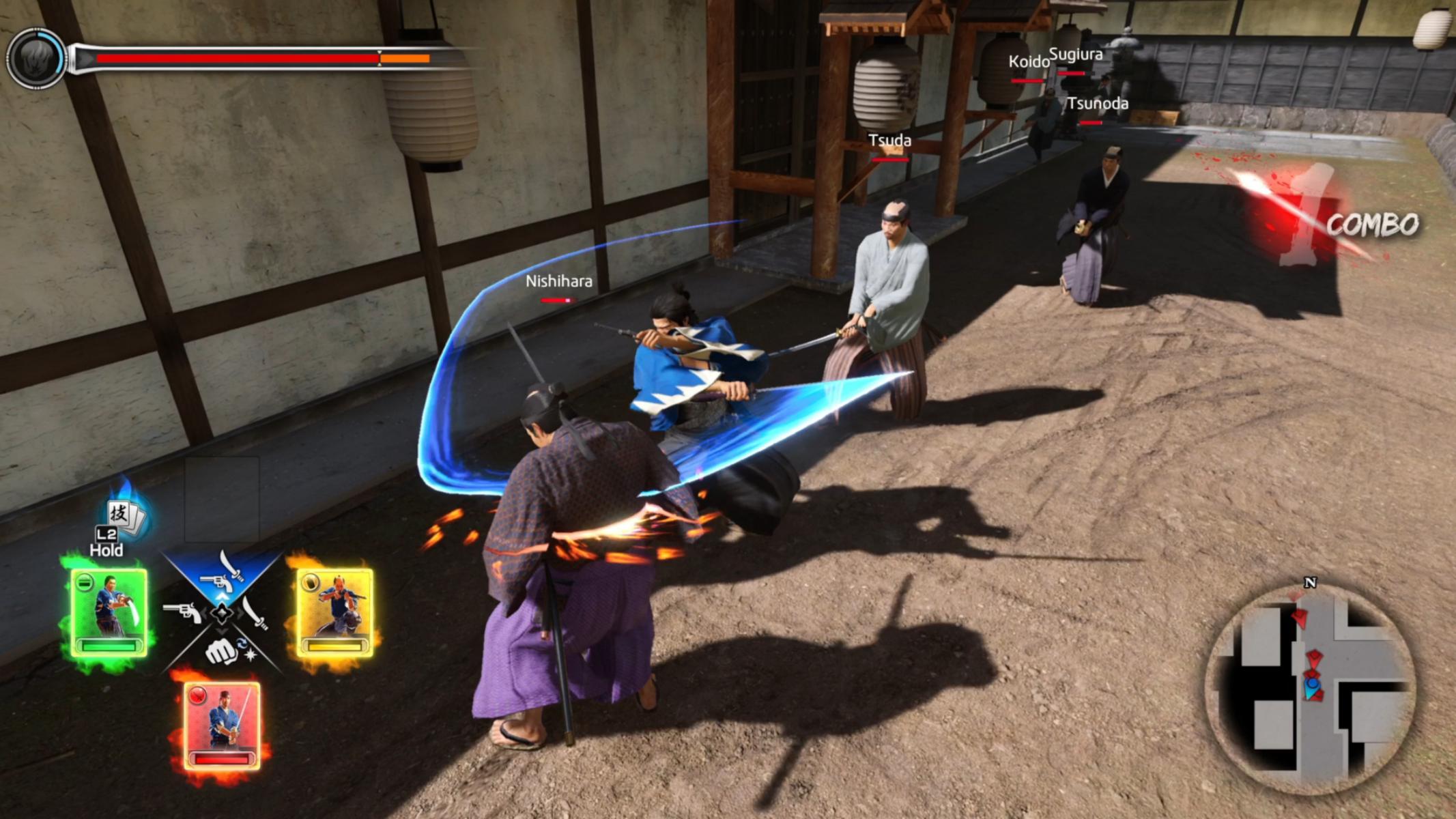 مراجعة لعبة Like a Dragon: Ishin!