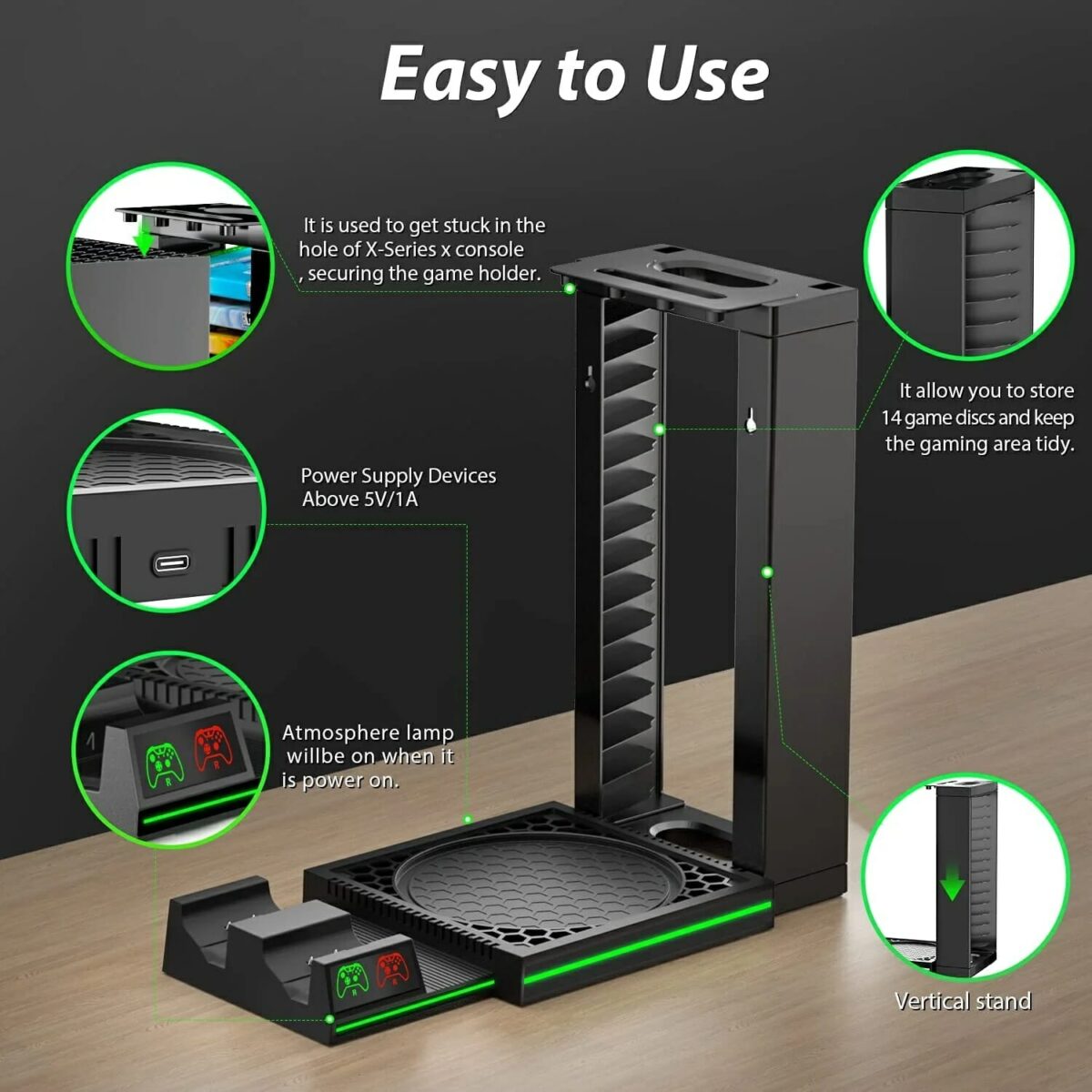 OIVO Charging Stand for Xbox Series X