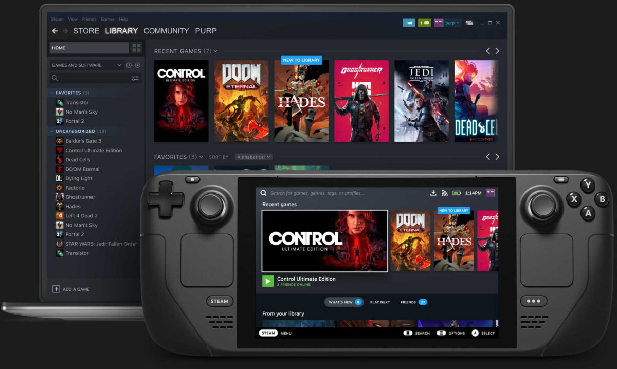Steam Deck Handled Console - Used - Image 2